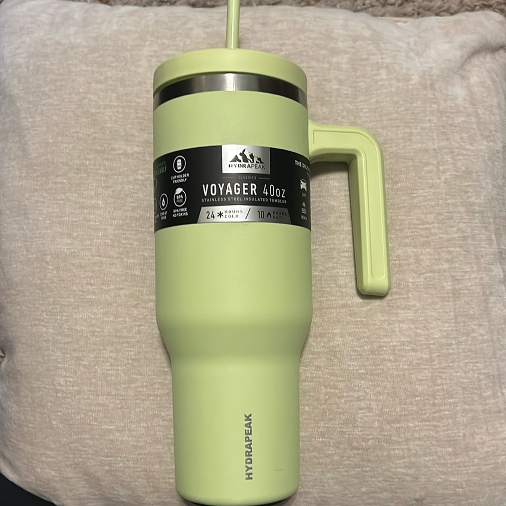 Hydrapeak Voyager 40 Oz Stainless Steel Tumbler Water Bottle W/ Straw NWT